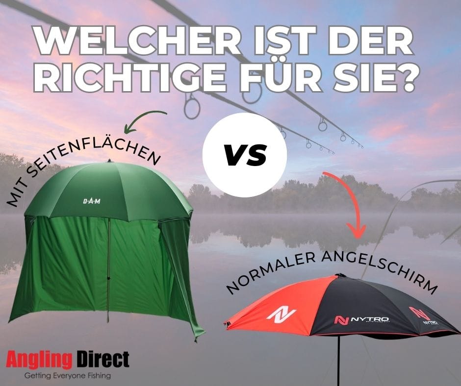 Ein Angelschirm mit oder ohne Seitenflächen: Welcher ist der Richtige für Sie?