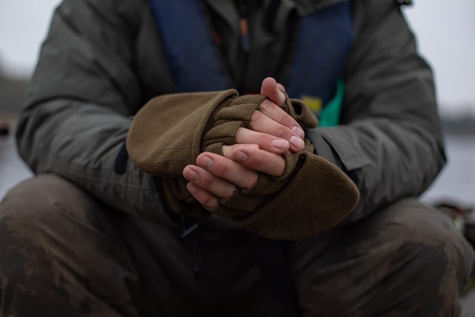 Trakker Gants avec doigts ouvert.