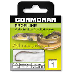 Cormoran Profiline Bronzed Eel Haak met Nylon 50cm