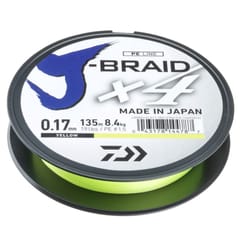 Daiwa J-Braid X4 Geflochtene Schnur Yellow 135m