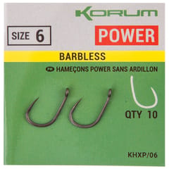 Korum Xpert Power Barbless Haken