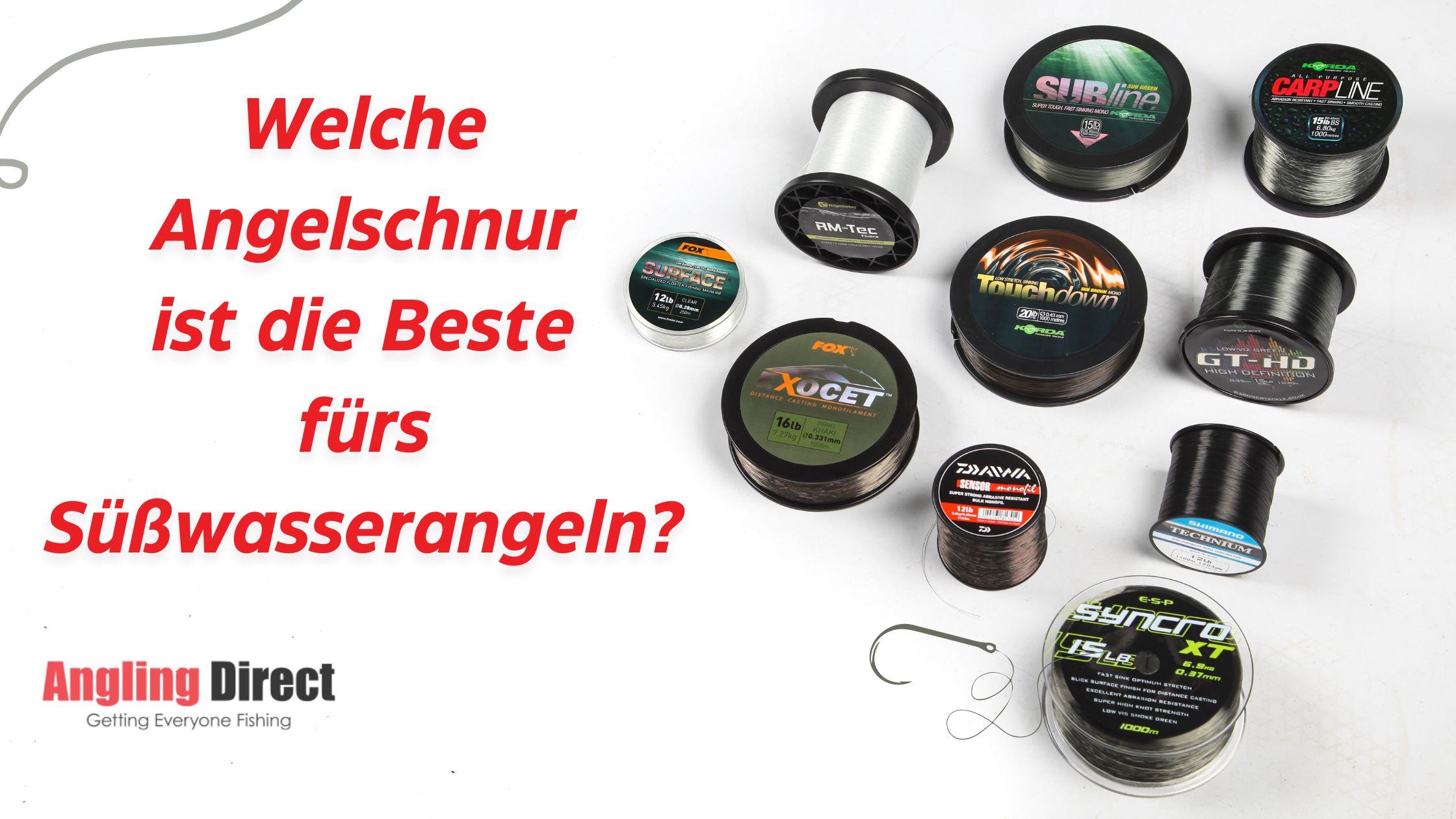 Mono vs. Fluorocarbon vs. geflochtene Schnur. Welche Angelschnur ist die Beliebteste beim Süßwasserangeln?