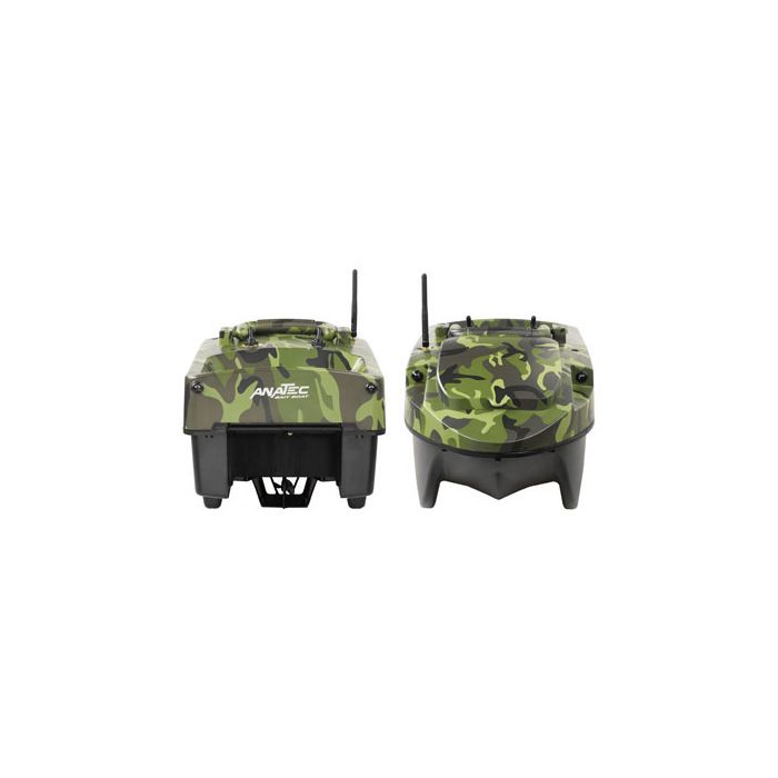 Anatec Pac Boat Start'R Evo Forest Camo Bait Boat + Ad1202 Remote 4