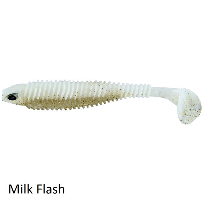 Chasebaits Paddle Tail Lure Milk Flash