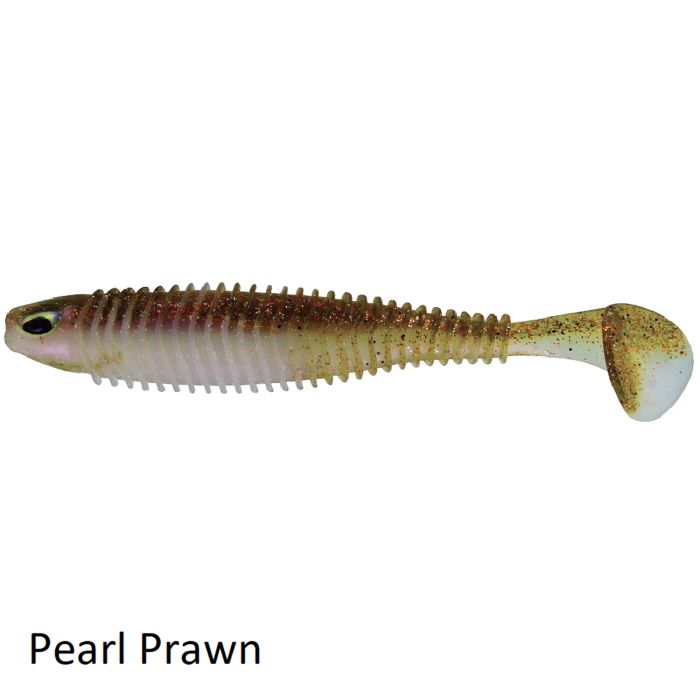 Chasebaits Paddle Tail Lure Pearl Prawn