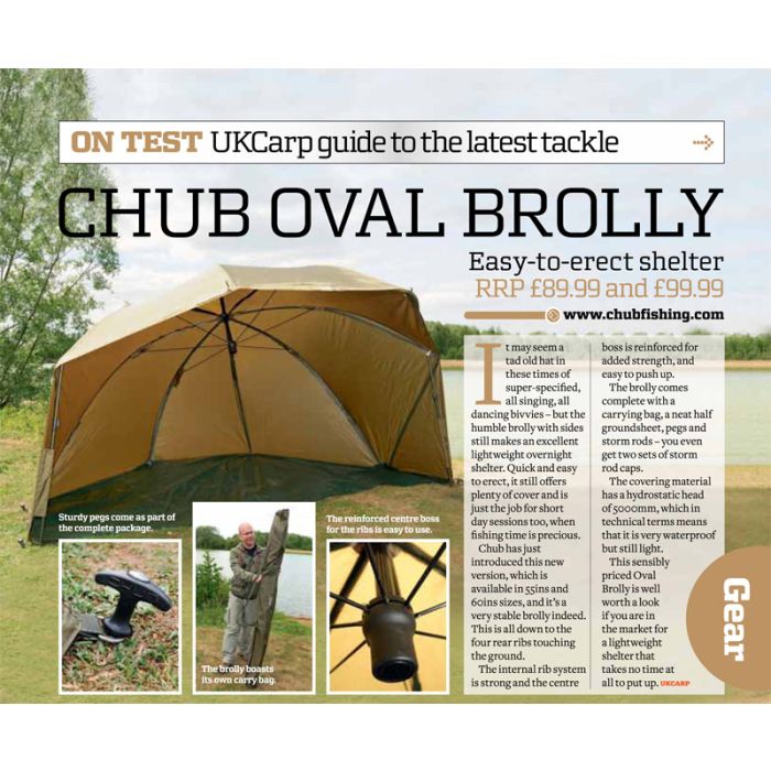 Chub Oval Brolly - Magazine review