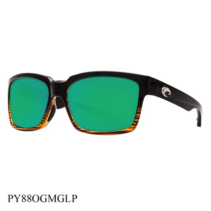 Costa Del Mar Playa Sunglasses Coconut Fade Frame Green Lenses