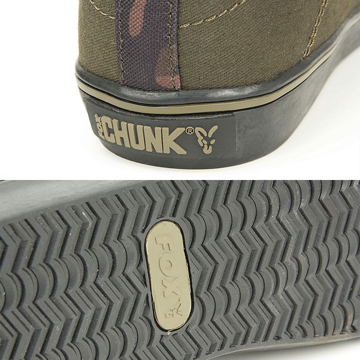 Fox Chunk Casual Camo Trainers Close Ups