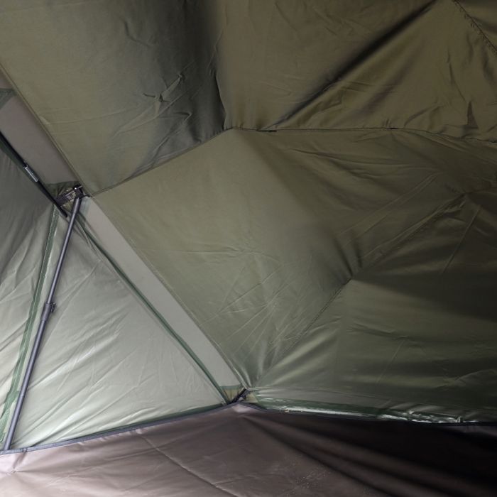 Fox Ultra 60 Khaki Brolly Roof Close Up