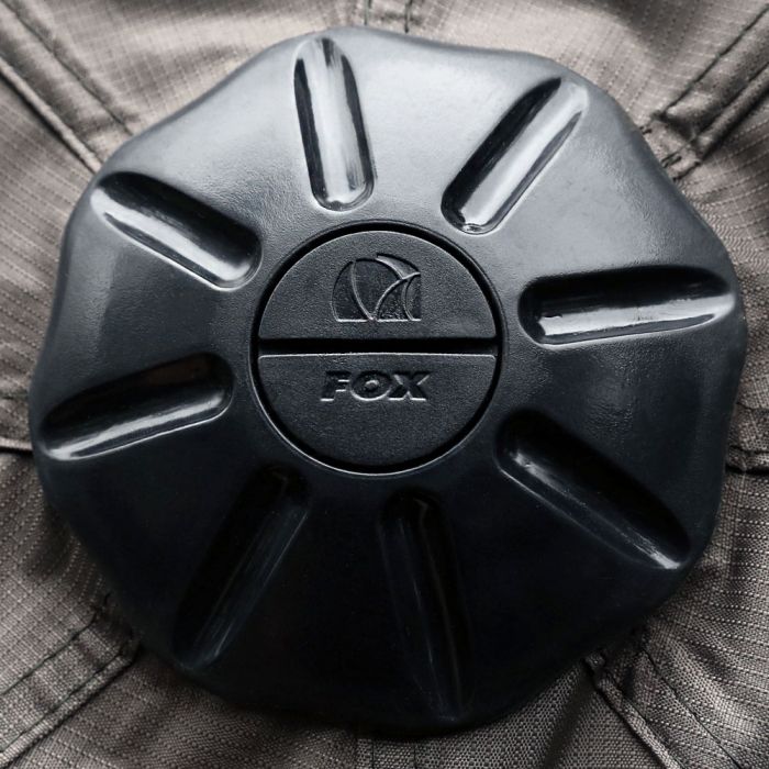 Fox Ultra 60 Khaki Brolly Close Up of Storm Rod Cap