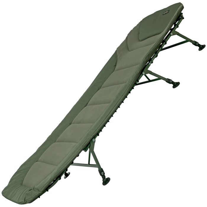 Fox Warrior II 6 Legged XL Bedchair, set up and ready to go