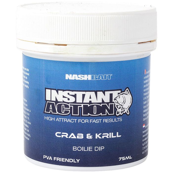 Nash Instant Action Boilie Dip Crab And Krill
