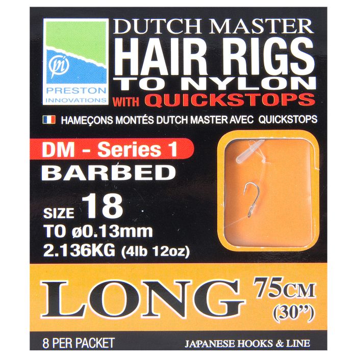 Preston Dutch Master Hair Rig with Quickstop Long (75cm)