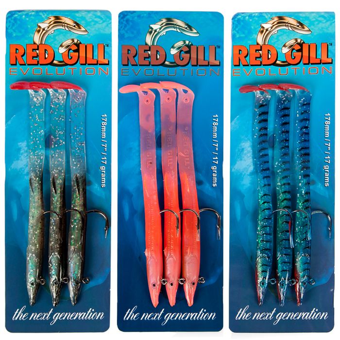 Red Gill Evolution Sand Eel Lures