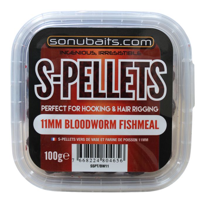 Sonubaits S-Pellets Bloodworm And Fishmeal
