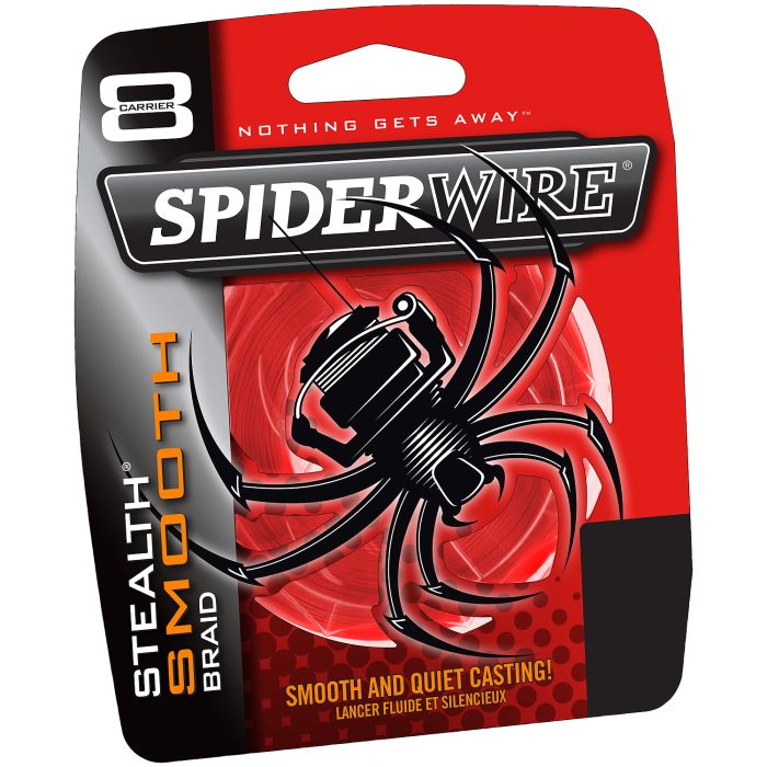 Spiderwire Stealth Smooth 8 Red Braid 1