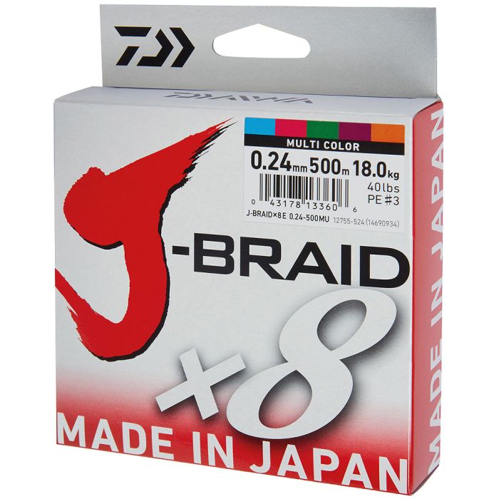 Daiwa J-Braid X8 Multicolour