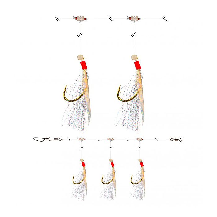 Daiwa GrandWave Cod & Pollack Rig With Fishskin White