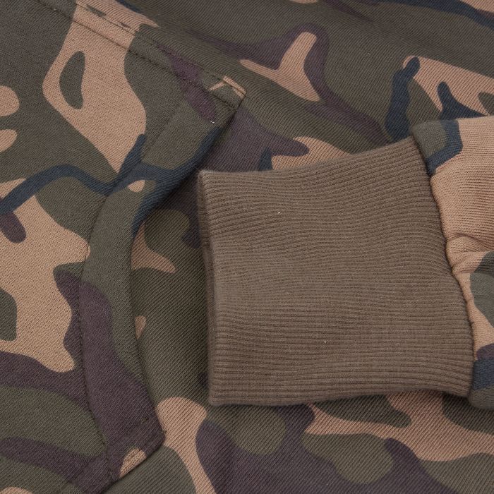 Fox Chunk Limited Edition Camo Lined Hoody Close Up Cuff and Pocket
