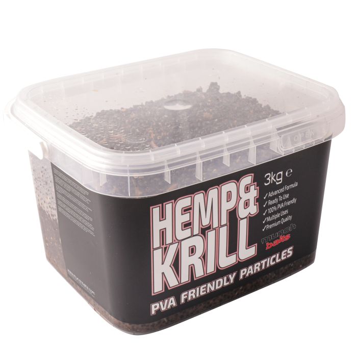 Munch Baits 3kg Bucket Hemp & Krill