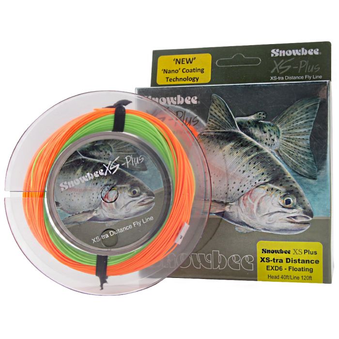 Snowbee EXD Floating Line Chartreuse Orange