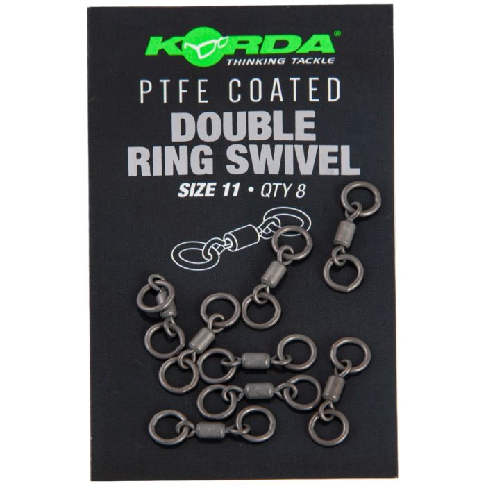 Korda PTFE Coated Double Ring Swivel