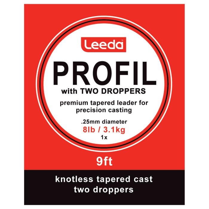 Leeda Profil Wet Fly CastsLeeda Profil Casts, Vorfach, Nassfliegen
