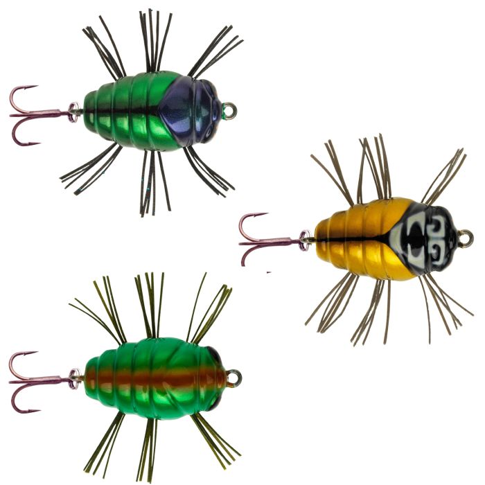 Leurre De Pêche SAKURA Notobug F 06 – Imitation Insecte Flottante 3,5 G – Rouge-Noir Pour Chevesne Et Black-bass