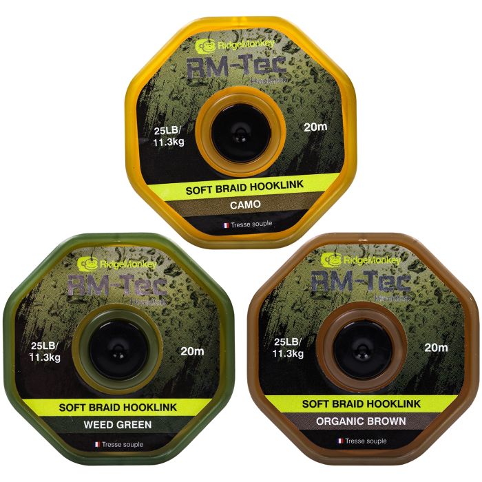 RidgeMonkey RM-Tec Soft Braid Hooklink