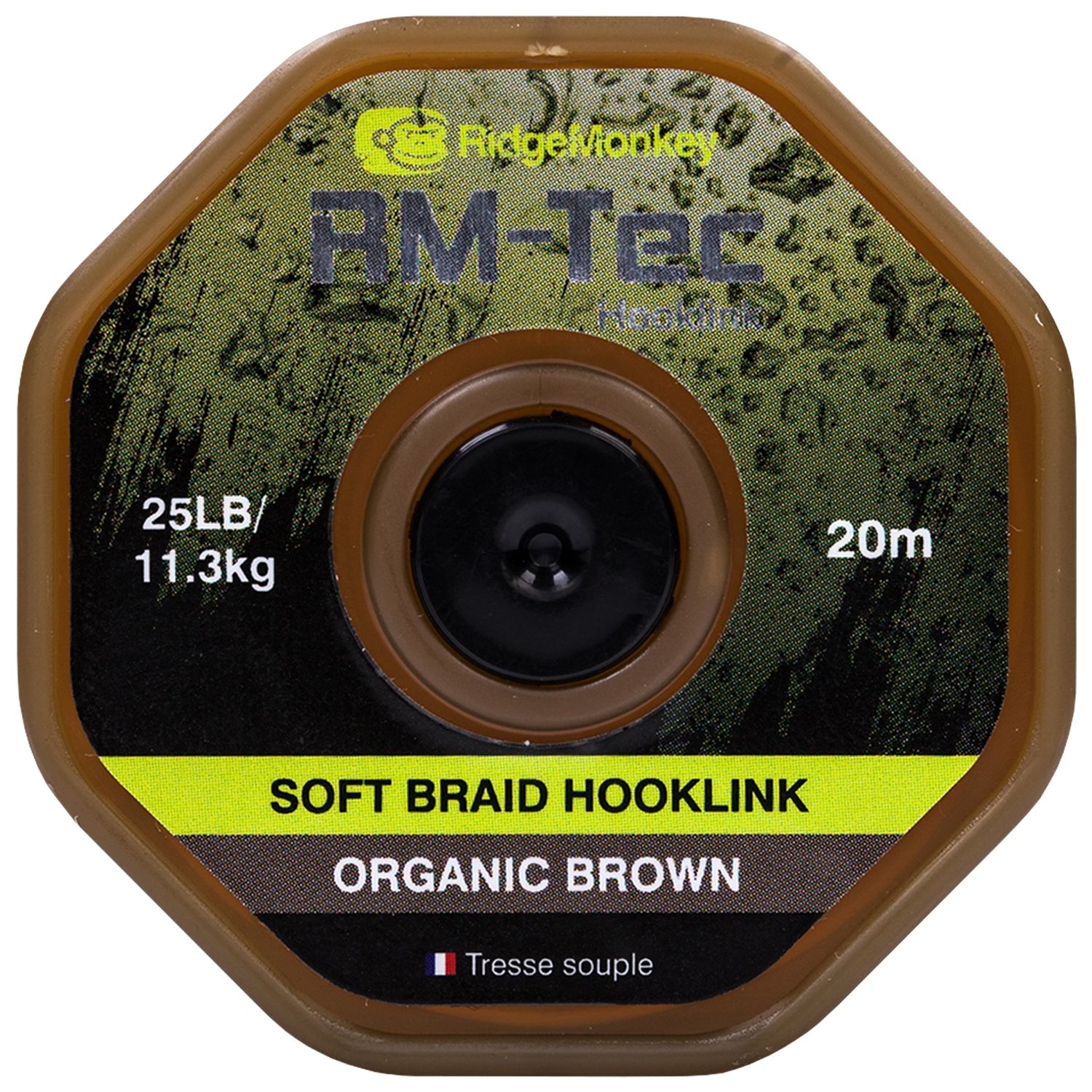 RidgeMonkey RM-Tec Soft Braid Hooklink Organic Brown