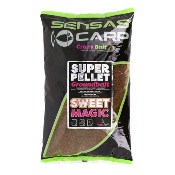 Pellets Sensas Super Feed Sweat Magic – D.4mm, 700g – Amorce Pêche