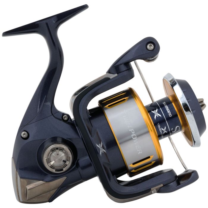 Shimano Twin Power SW-B Salzwasser Angelrolle, von der Seite