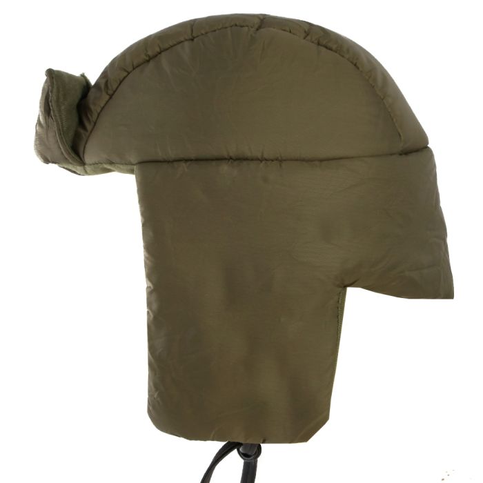 Snugpak Olive Snug Nut Hat Side View