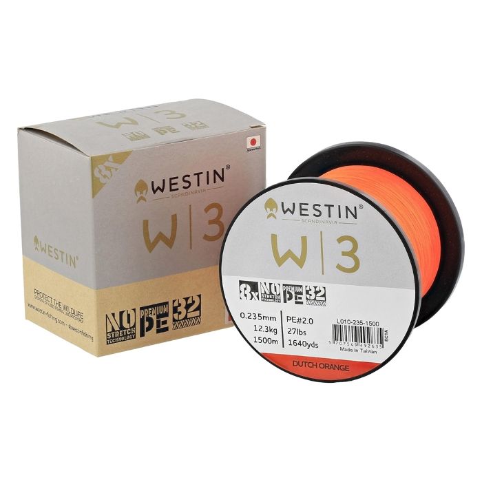Westin W3 8-Braid 3000m - Dutch Orange