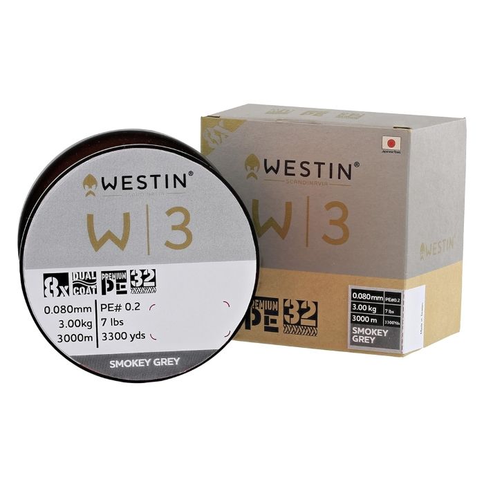 Westin W3 8-Braid 3000m - Smokey Grey