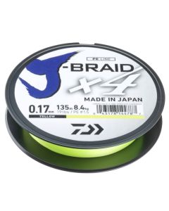 Daiwa J-Braid X4 Geflochtene Schnur Yellow 135m