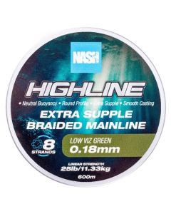 Nash Highline Green Floating Braid Angelschnur