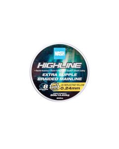 Nash Highline UV Yellow Extra Supple Braid Angelschnur