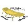 JRC Stealth Excel 3 Leg Bedchair Dimensions