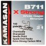 Kamasan B711 X-Strong Wide Gape Barbed Hooks