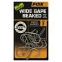 Fox Edges Wide Gape Beaked X Micro Barbed Hooks
