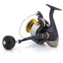 Shimano Twin Power SW-B Salzwasser Angelrolle, abgewinkelte Seitenansicht