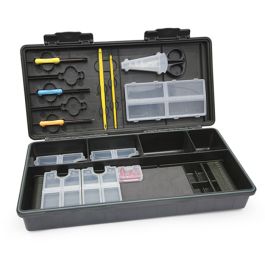 Korum Maxi Rig Manager, Gerätebox mit Inhalt