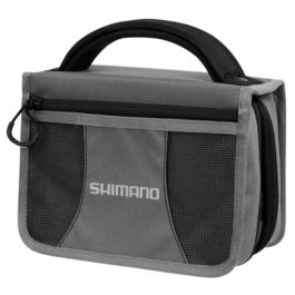SHIMANO Rig Wallet Medium – Vorfachtasche Mit 8 Kunststoffhüllen, Schnappverschluss, 13x13x3 Cm – Für übersichtliche Aufbewahrung