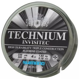 Shimano Technium Invisitec – Fil De Pêche Monofilament 0,225 Mm – 1700 M – Quasi Invisible Dans L’eau