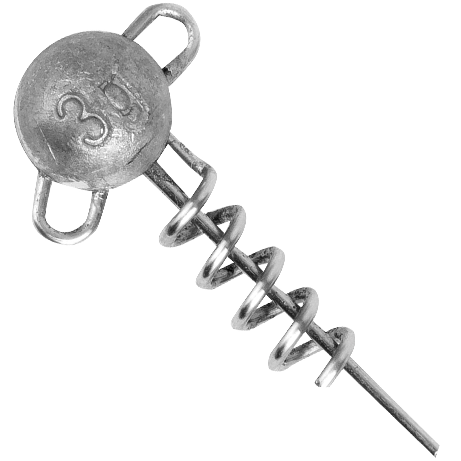 Fox Rage Corkscrew Round Jig Heads – 3er Set Schraubkopf-Jighaken Für Raubfischangeln