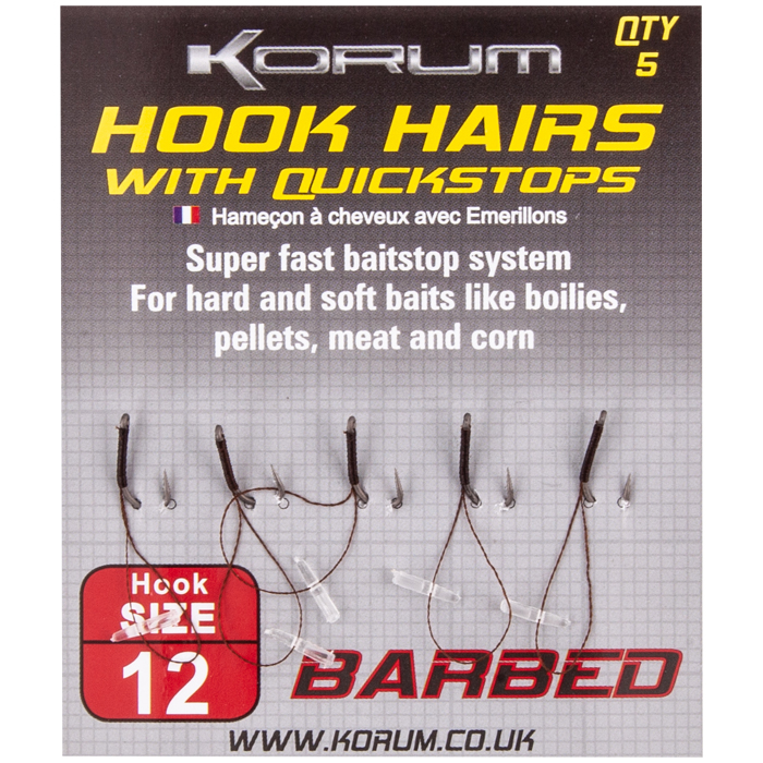 Korum Hook Capelli Con Quickstops Taglia 10 Senza Ardiglione - Foto 10