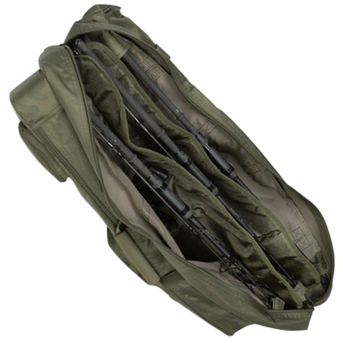Nash Dwarf Transporter T4711 Reisetasche Für 3 Ruten (2,7 M) - Mit Rollen, Gepolsterten Gurten & Wasserdichter Basis